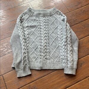 J. Crew Light Gray Knit Sweater Size Medium